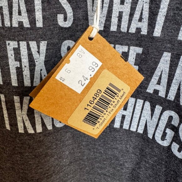 That's What I Do I Fix Stuff And I Know Things Funny T-Shirt Size M New - Picture 3 of 5